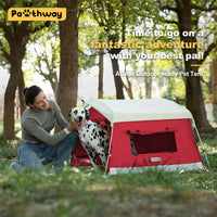 Large Red Pet Tent  (39.4''L x 31.5''W x 26.4''H)