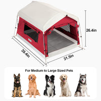 Large Red Pet Tent  (39.4''L x 31.5''W x 26.4''H)